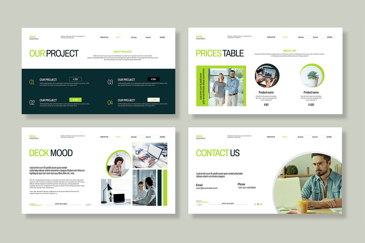 Business Deck Presentation Template preview 5