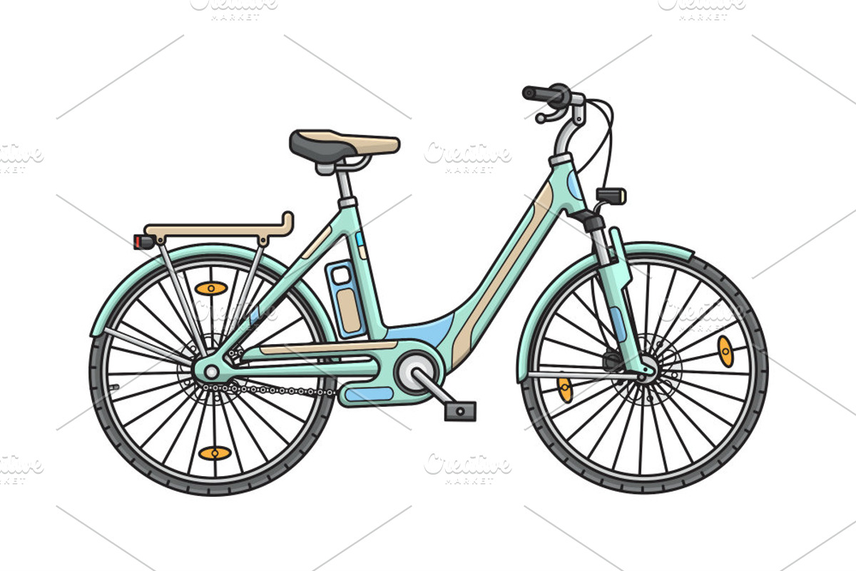 Big set of twelve different bicycles, a Healthcare Illustration by WINS Doodle shop (Photo 17 of 17)