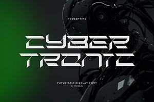 Cyber Tronic - Edgy Cyberpunk Font, a Serif Font by Imoodev