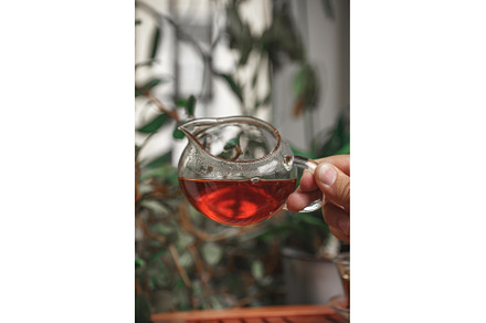 A Beautifully Elegant Teapot Holding, a Food & Drink Photo by Media Whale Stock