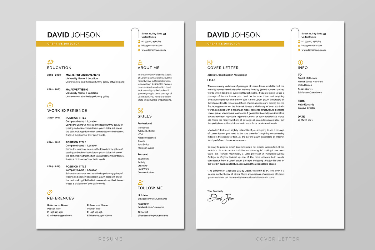 Resume/CV, a Resume Template by Creatune (Photo 2 of 4)