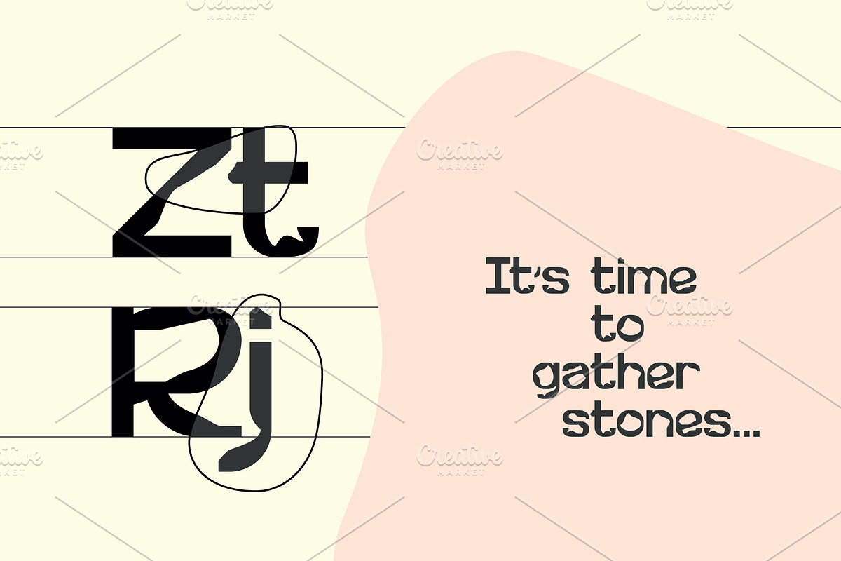 Stone Font, a Sans Serif Font by Mymlan Shop (Photo 6 of 9)