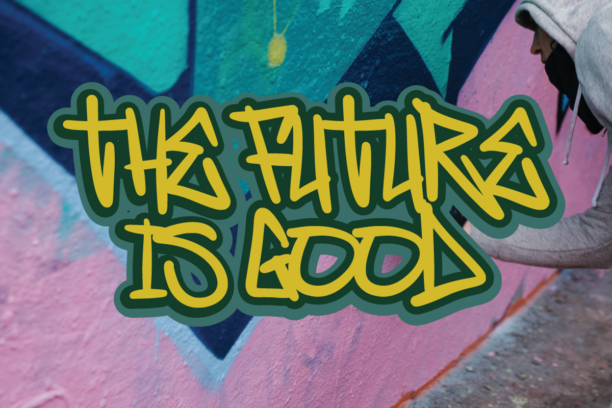 Honey Bear - Graffiti Font, a Handwritten Font by tebaltipislab (Photo 2 of 7)