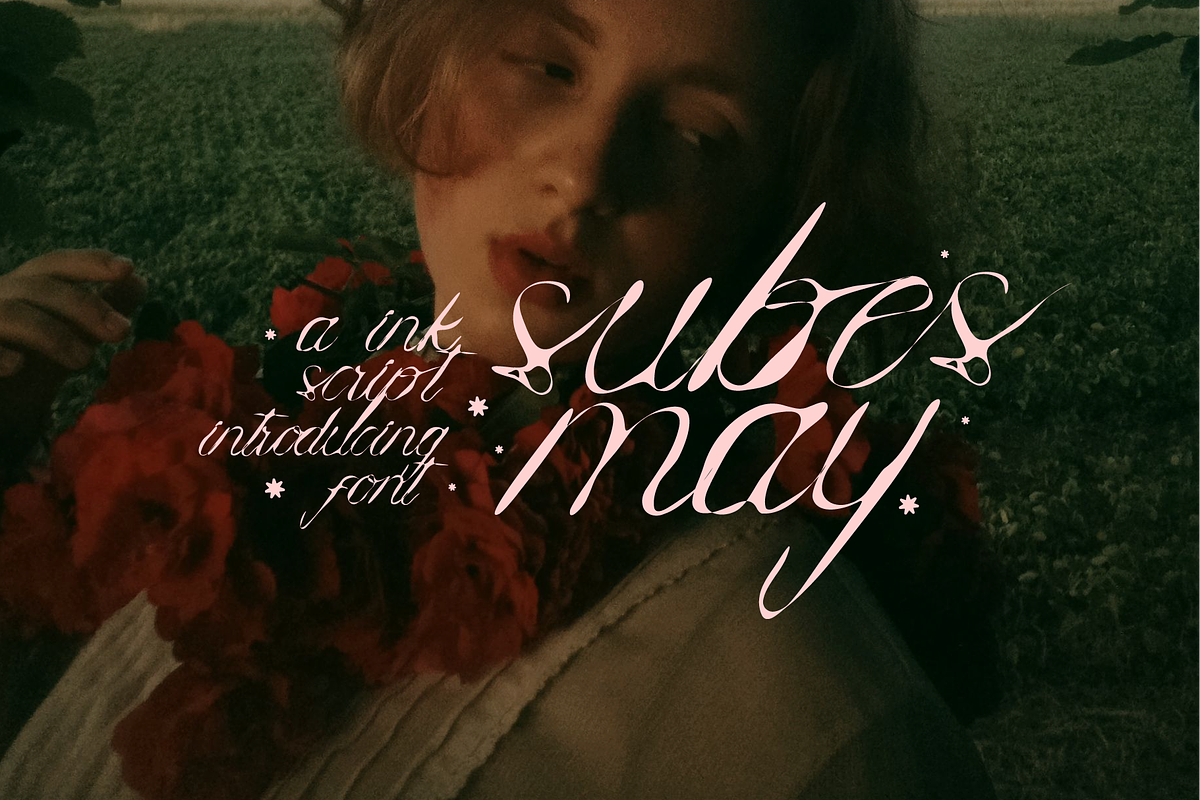 Subesmay A Ink Script Font, a Script Font by Berdansabersama (Photo 1 of 8)