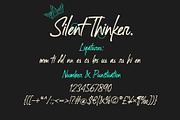 Silent Thinker | Quick Handwritten, a Handwritten Font by Lemonthe (Thumbnail 3 of 7)