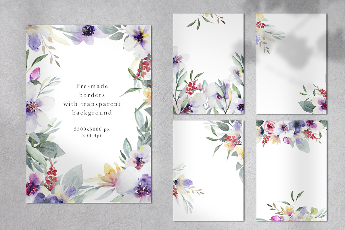 Watercolor floral collection, a Decorative Illustration by Vera●Suleimanova (Photo 13 of 18)