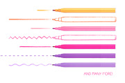 Realistic Felt Tip Pen Brushes, a Brush Add-On by Side Project (Thumbnail 3 of 6)