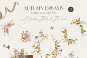 AUTUMN DREAMS watercolor collection, a Seasonal Illustration by long summer (Thumbnail 14 of 18)