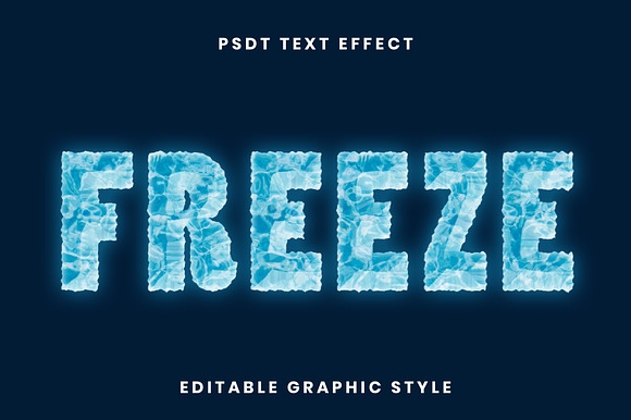 Ice Freeze Bold Text Effect preview 2