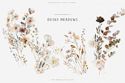 watercolor beige wildflower clipart, a Decorative Illustration by Patishop Art (Thumbnail 4 of 10)