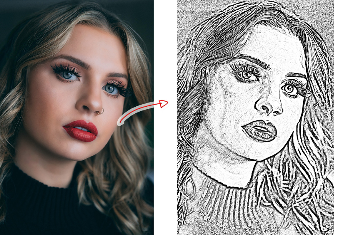 (50% off) Sketch Oil Paint Action, an Action Add-On by Linspace (Photo 5 of 10)