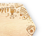 Engraved Hexagonal Wooden Coasters, a Product Mockup by Moonlight Creative (Thumbnail 7 of 8)