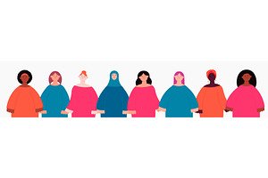 Diverse beautiful modern women, an Illustration by sceptical cactus