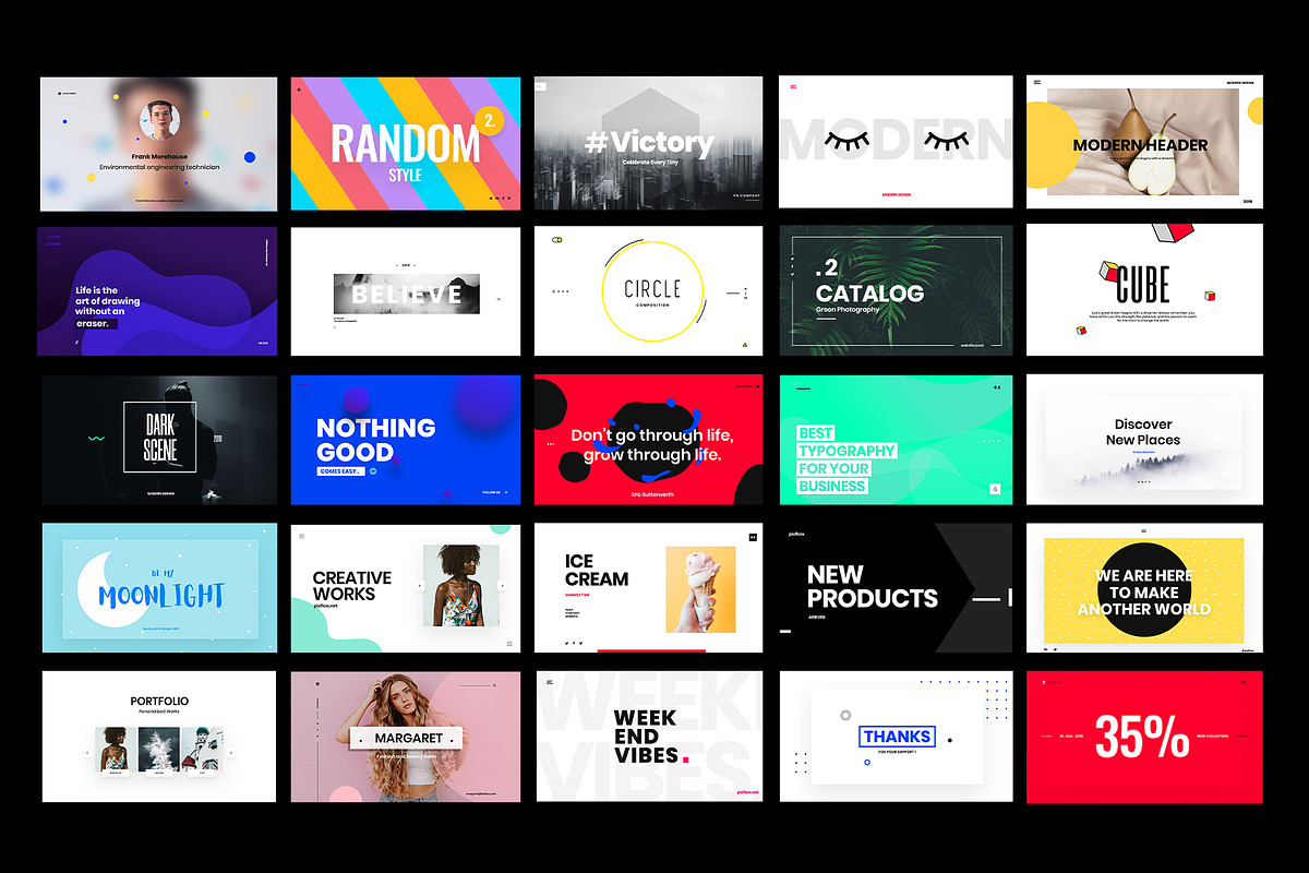 Typography Scenes, a Marketing Template by Pixflow (Photo 4 of 7)