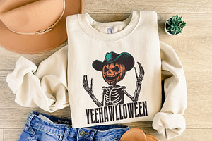 Yeehawlloween Western PNG, Trendy