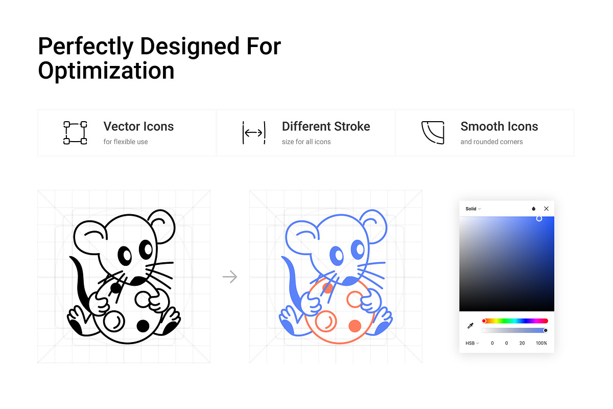 50 Rat Icons, an Outline Icon by Prosymbols (Photo 3 of 5)