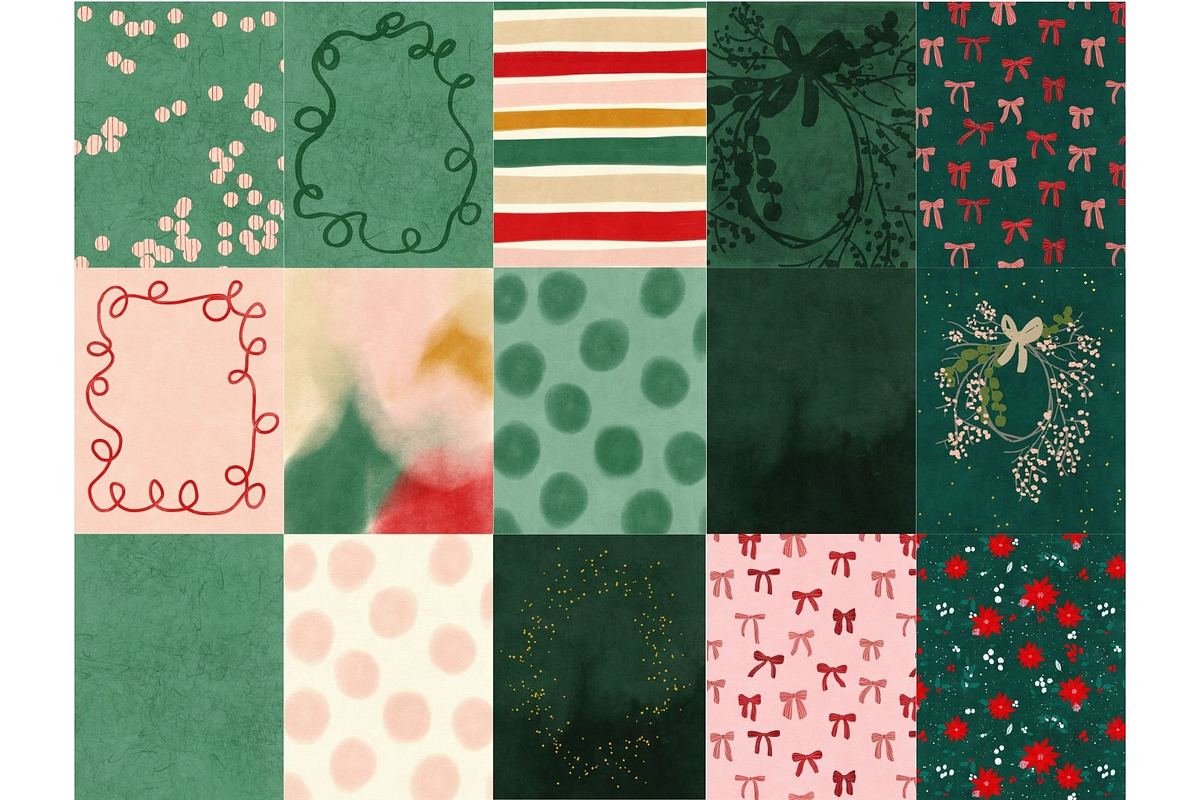 100 Christmas Backgrounds, a Background Graphic by PaperJamLab (Photo 9 of 18)