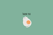 Funny Cats and Fried eggs, a Pattern Graphic by Irina Ostapenko (Thumbnail 7 of 7)