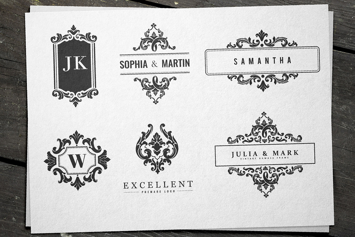 Vintage Logo & Monogram Templates, an Object Graphic by Solana (Photo 8 of 11)