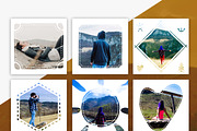 NOW ON SALE! Travel Instagram Frames, a Social Media Template by Brandspark (Thumbnail 2 of 2)