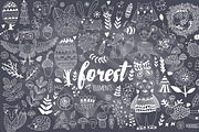 Forest handrawn doodle collection, an Animal Illustration by Markovka (Thumbnail 5 of 7)