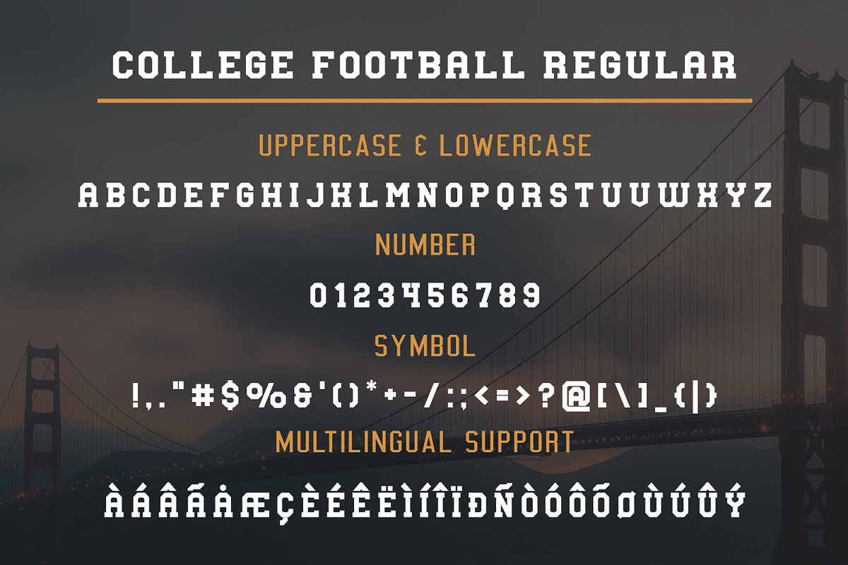 College Football Font, a Font by GlitzyGrapix (Photo 12 of 15)