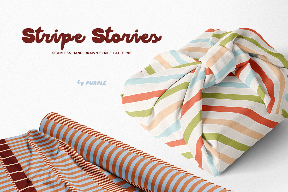 Stripe Stories: Seamless Patterns, a Pattern Graphic by Purple (Photo 8 of 14)