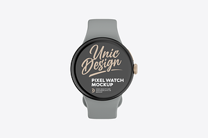 Pixel Watch Mockup, a Wearable Device Mockup by UnicDesign