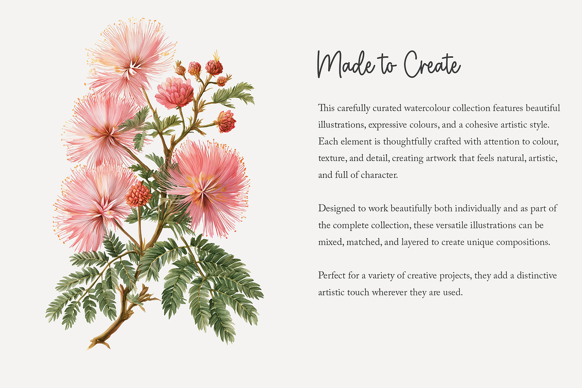 100 watercolor floral trees clip art, a Seasonal Illustration by Poppy Lane Studio (Photo 8 of 12)