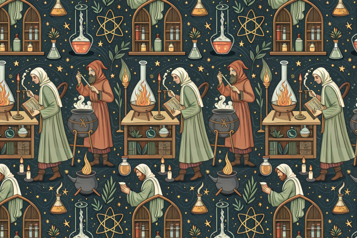Alchemy Seamless Pattern, a Pattern Graphic by Designs by Helen Trupak (Photo 7 of 8)