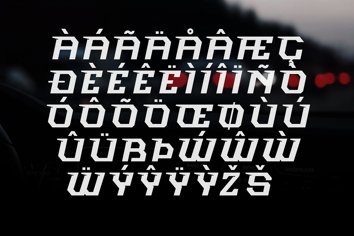 Neosonic - Futuristic Font, a Sans Serif Font by limitype (Photo 3 of 10)