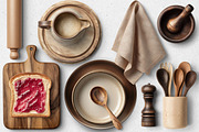 Artisan Kitchen Realistic PNG Object, an Object Graphic by Iconogenic (Thumbnail 4 of 6)