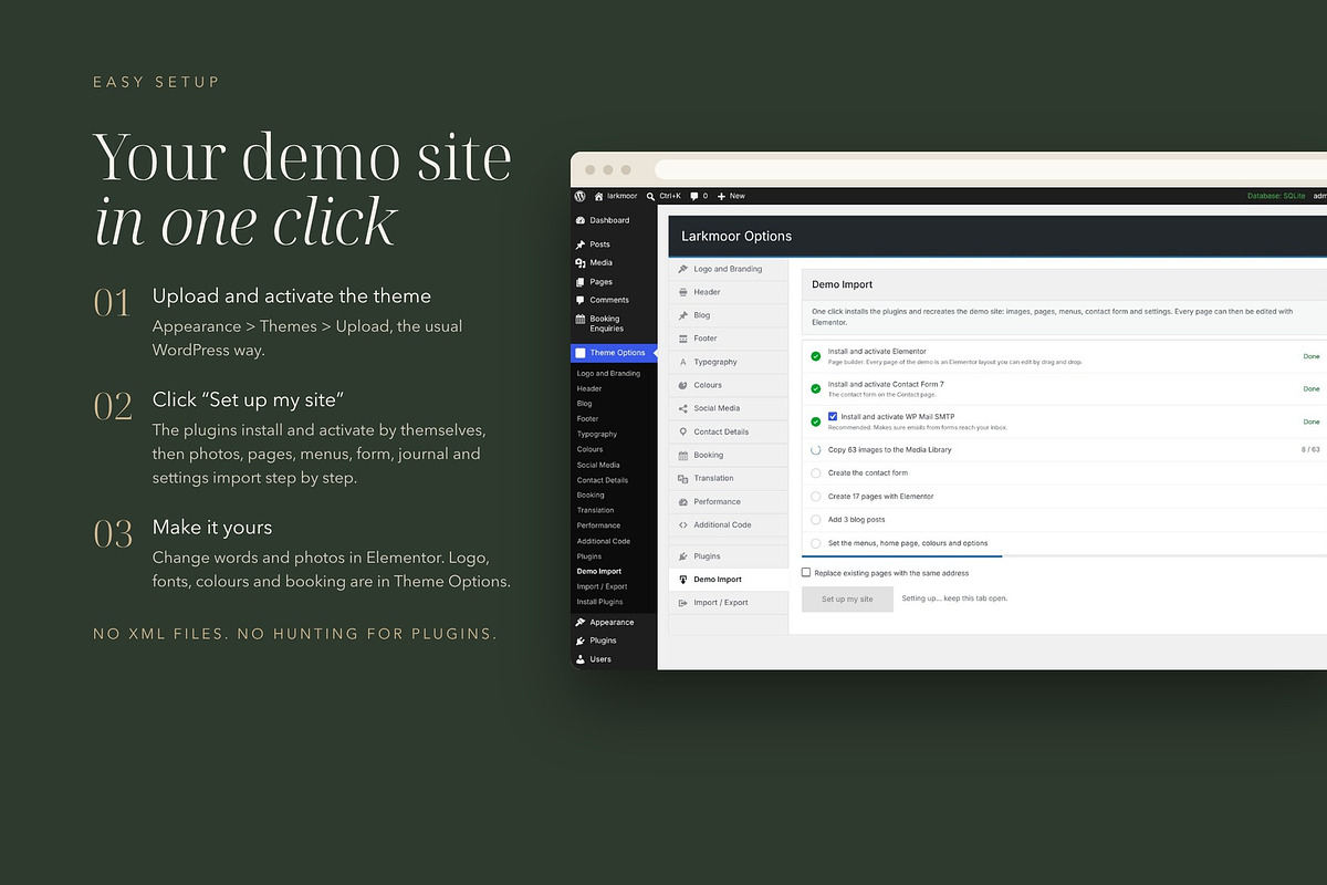 Larkmoor Luxury Hotel Theme, a WordPress Template by Tomasz Ganclerz (Photo 7 of 19)