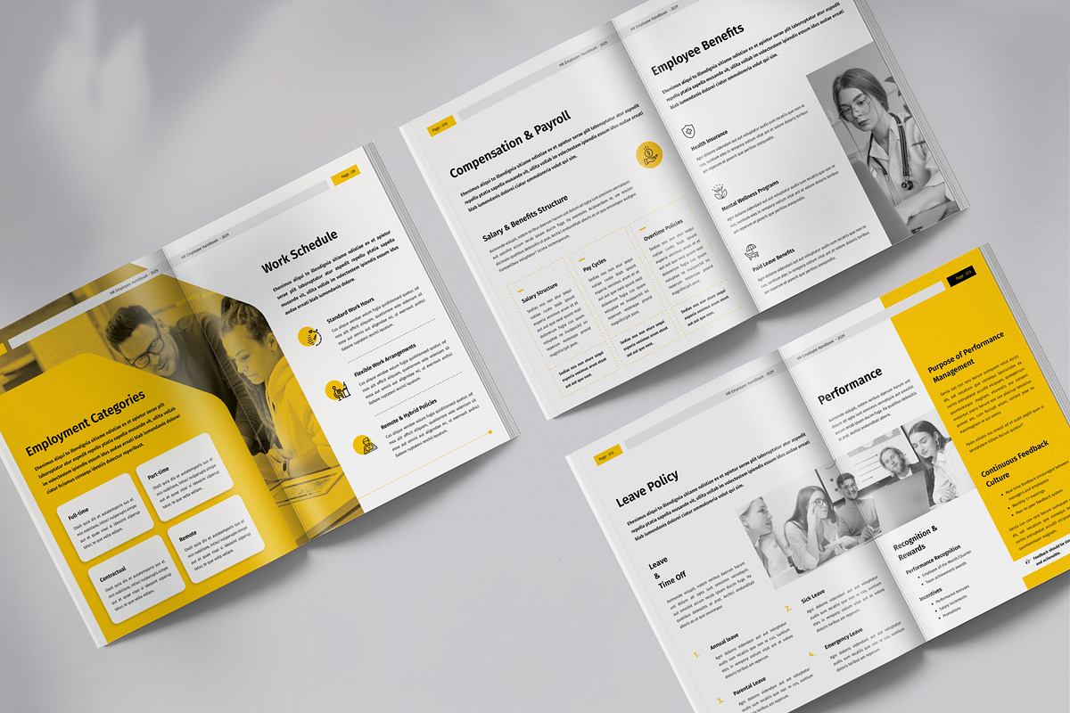 HR / Employee Handbook, a Brochure Template by Orcshape Studio (Photo 6 of 12)