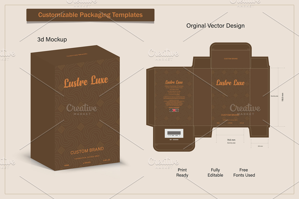 Box design luxury products for perfu, an Object Graphic by sumonuix (Photo 2 of 2)