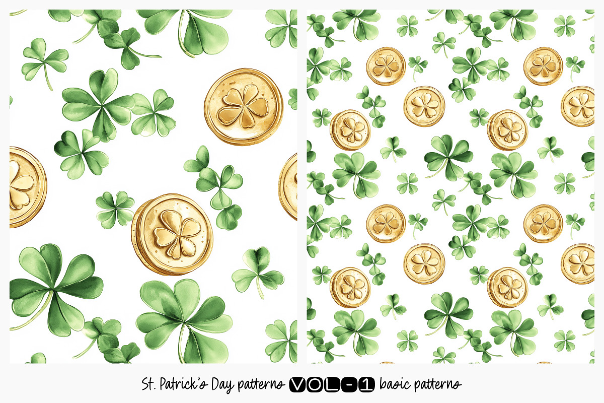 St. Patrick’s Day Seamless Patterns, a Pattern Graphic by DesignRocket (Photo 3 of 13)