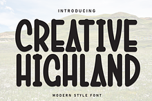 Creative Highland | Script Font