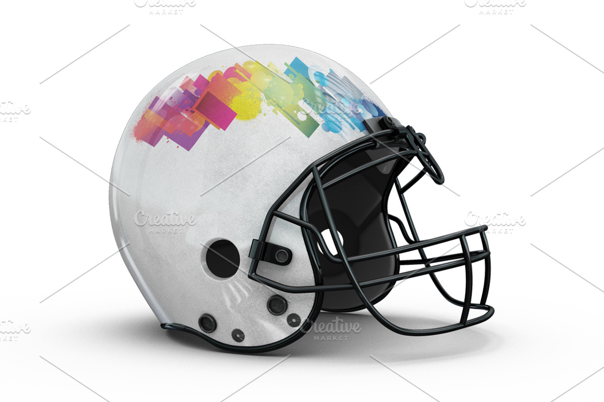 Football Helmet Mock-up, a Mask Mockup by PixelMockup (Photo 8 of 9)