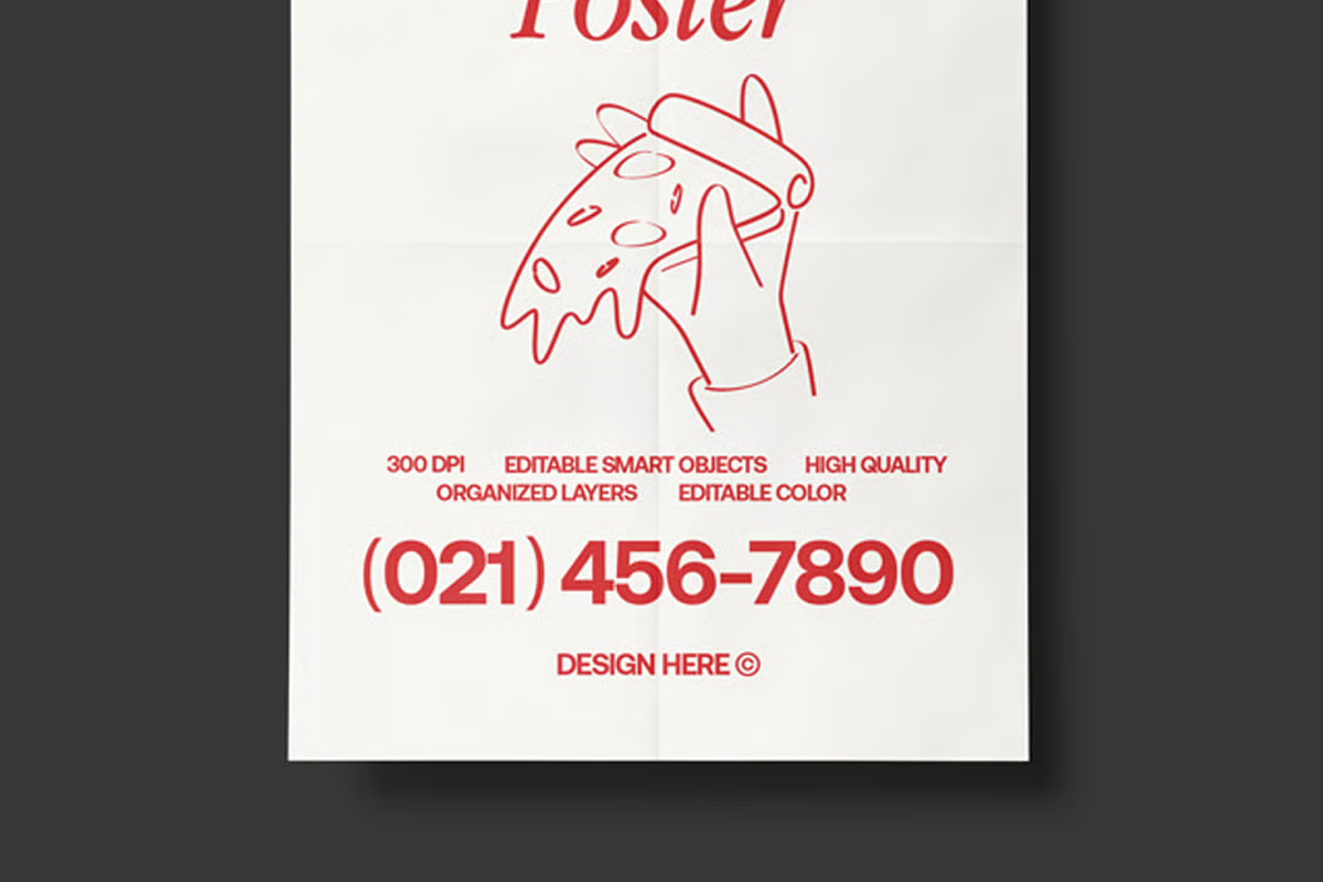 Poster Mockup 2 Views, an Advertising Mockup by graphicsauce (Photo 4 of 4)