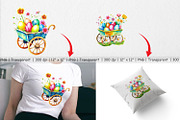 Cart Easter Clipart, a Graphic by Artnoy (Thumbnail 3 of 5)