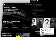 Black Agency Squarespace Template, a Squarespace Template by bonjourdsgnco (Thumbnail 1 of 6)