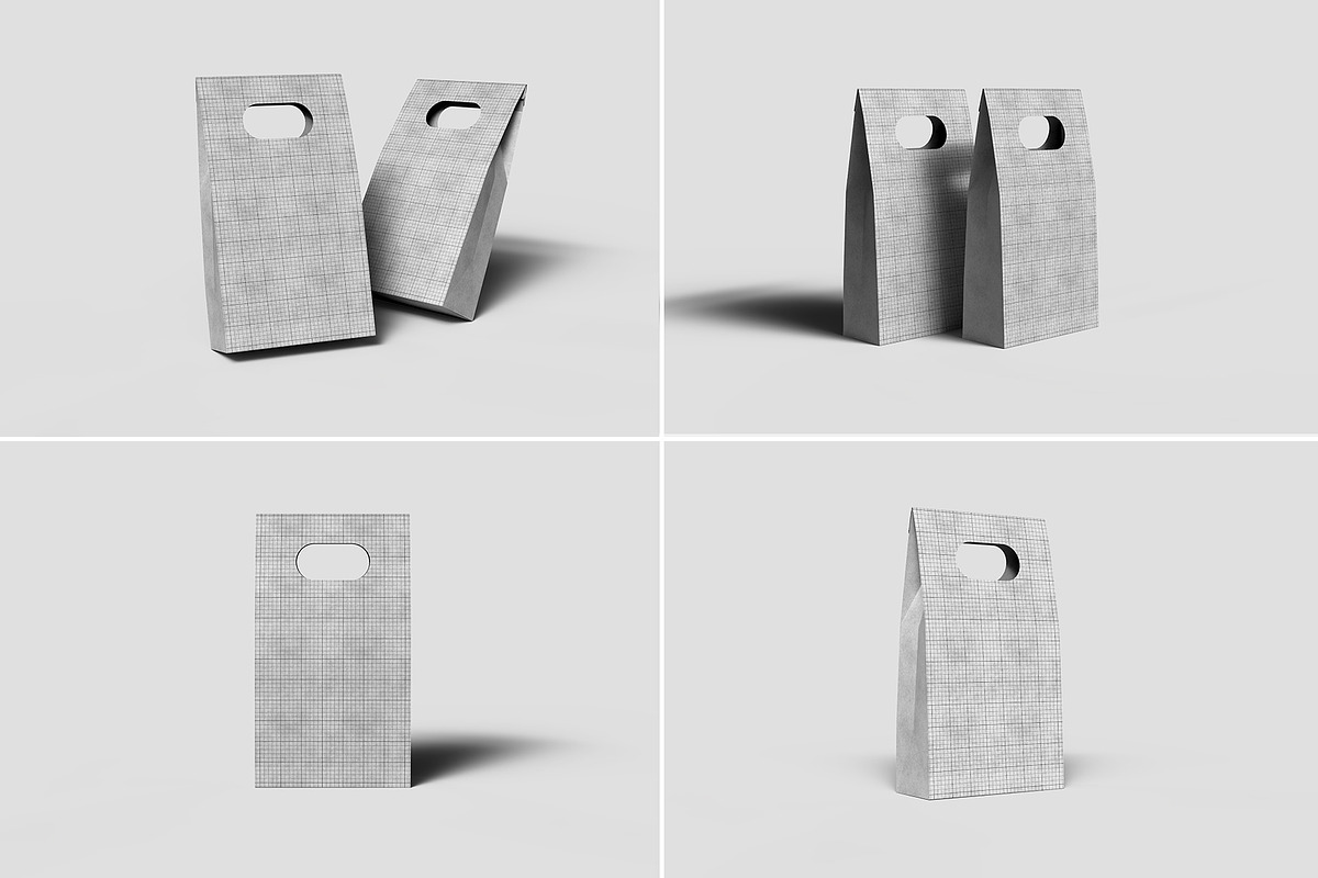 Kraft Paper Vertical Bag Mockup, a Packaging Mockup by Illusiongraphic (Photo 11 of 22)