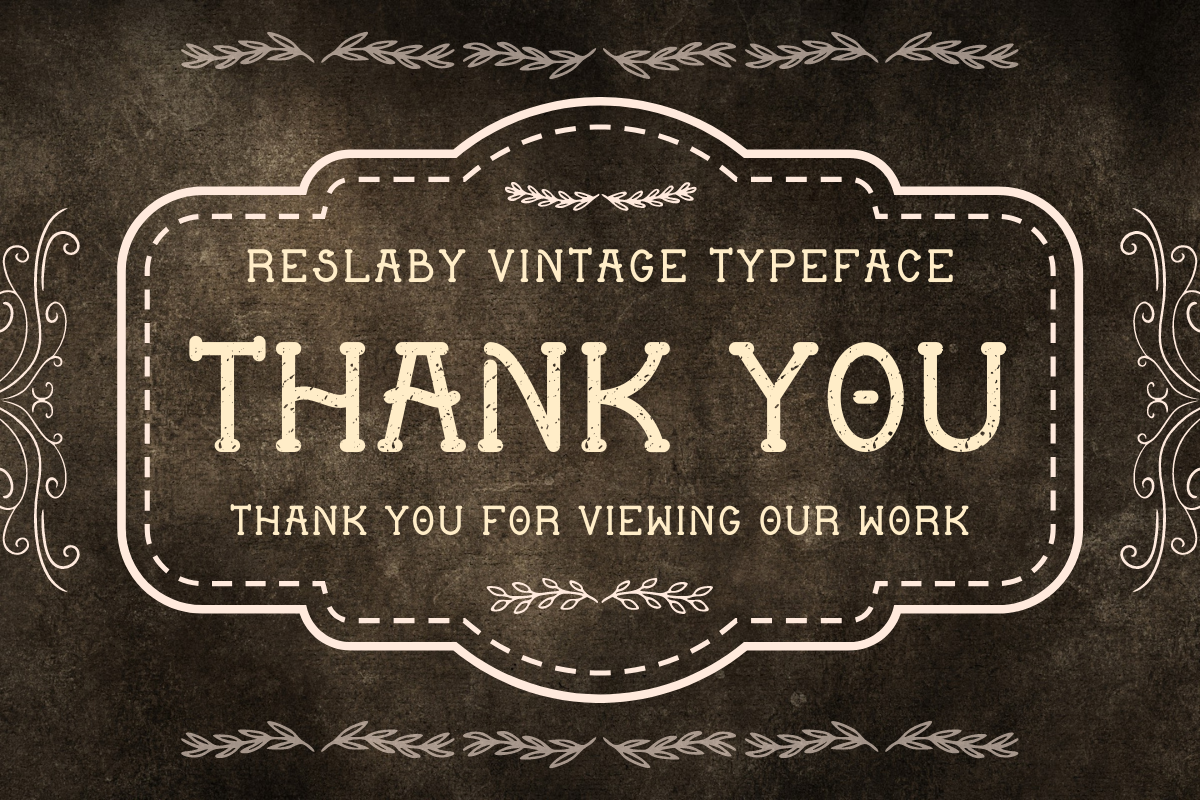 Reslaby - Vintage Slab Serif Font, a Slab Serif Font by Letterayu Studio (Photo 10 of 10)