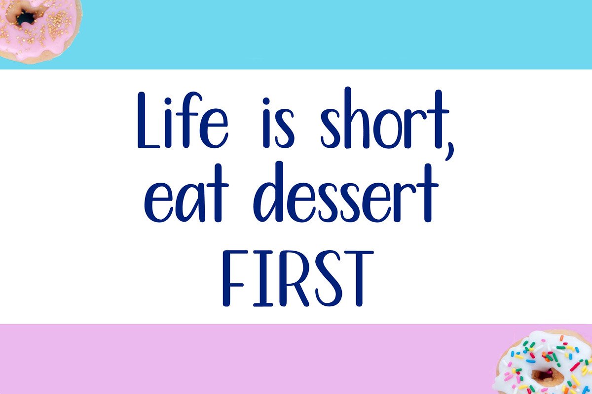 Dessert First - Handwritten Font, a Handwritten Font by Stacy's Digital Designs (Photo 4 of 6)