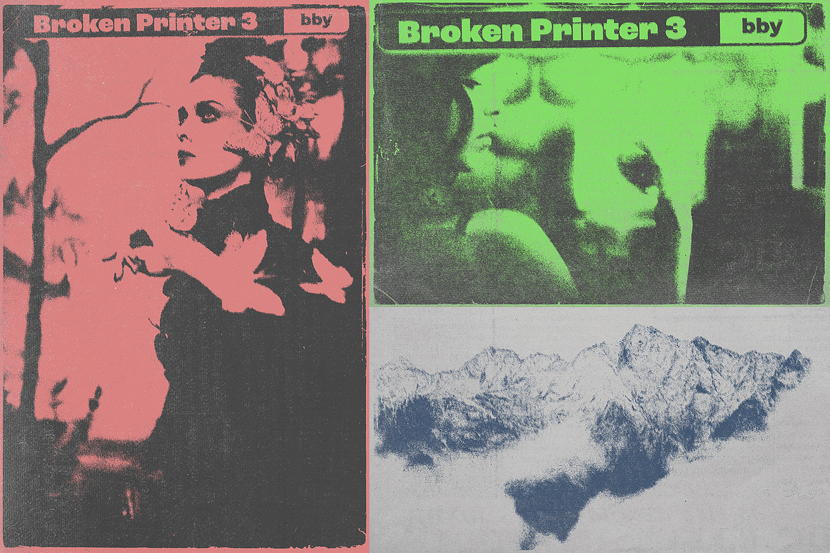 Broken Printer 3 .PSD Template, a Layer Style Add-On by bbymedia.store (Photo 6 of 10)