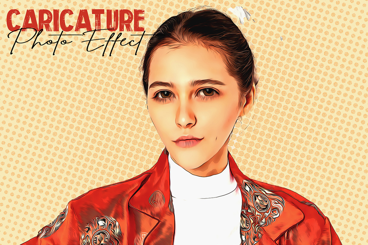 Caricature Photo Effect, a Layer Style Add-On by dx_vect (Photo 3 of 3)