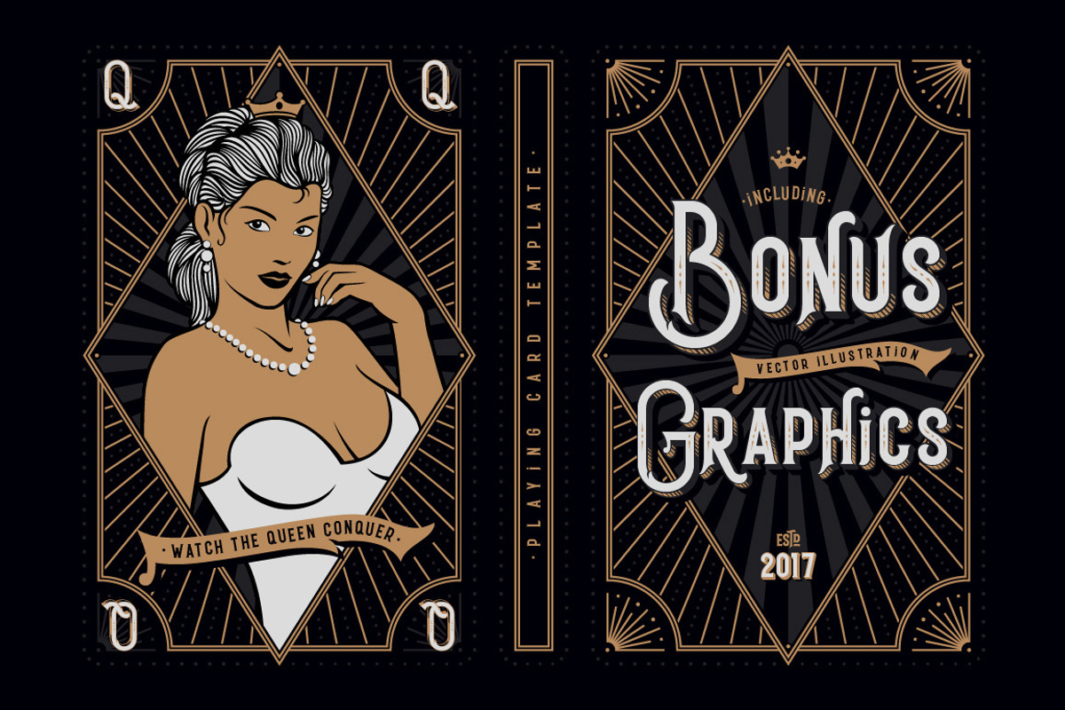 Black Queen font + bonus graphics, a Serif Font by Gleb Guralnyk (Photo 3 of 6)
