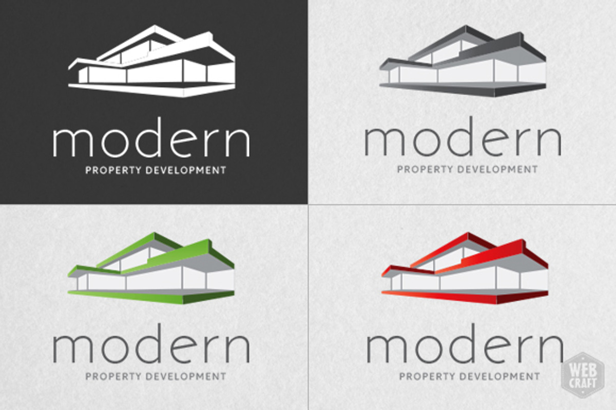 Modern Real Estate Logo Template, a Branding & Logo Template by WebCraft (Photo 4 of 4)