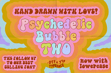 Psychedelic Bubble 70s Font