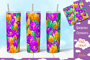 Crocuses. Tumbler sublimation, a Pattern Graphic by Maycat_store (Thumbnail 3 of 5)